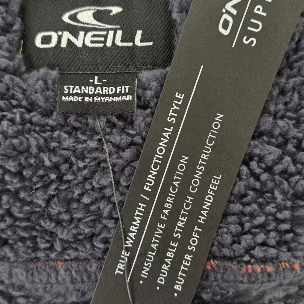 O'NEILL Rust & Navy Plaid Snap Buttons Jacket NWT